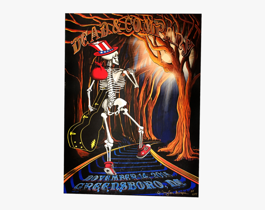 Dead & Company Greensboro Artist Edition Show Poster - Dead Company Show Poster, HD Png Download