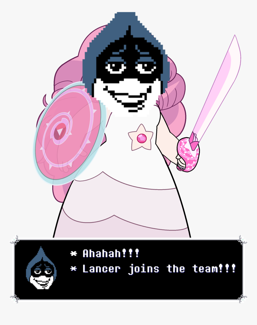 * Ahahah Lancer Joins The Team Cartoon Pink - Steven Universe Rose Quartz Werewolf, HD Png Download