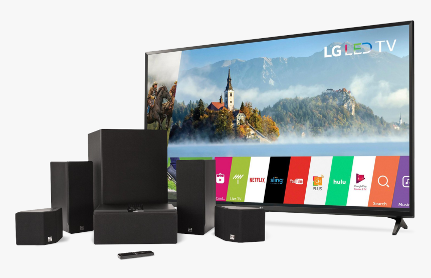 65” Lg Tv & Enclave Surround System - Lg Tv 55 Inch 4k 2018, HD Png Download