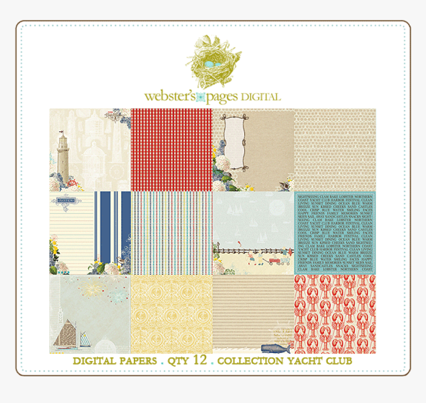 Yacht Club Papers Digi - Creative Arts, HD Png Download