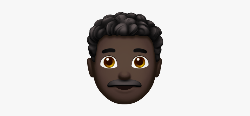 Male Health Worker Dark Skin Emoji Png, Transparent Png