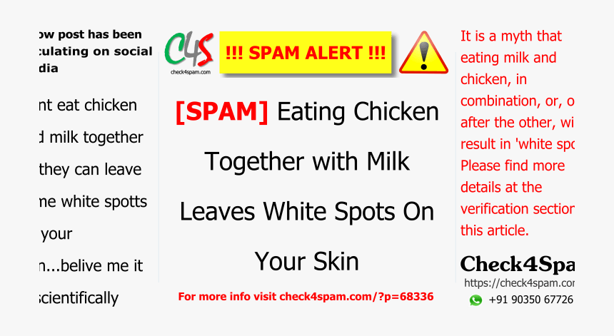 Eating Chicken Together Milk Leaves White Spots - Earth Sea And Sky, HD Png Download