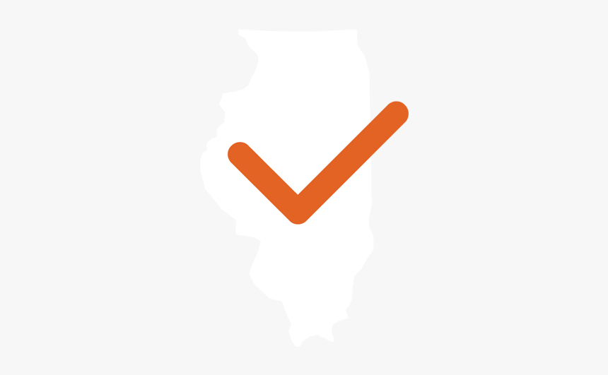 Illinois Icon With Check Mark - Illinois Home Decal, HD Png Download