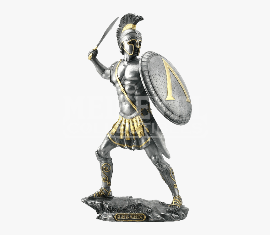 Spartan Hoplite Shield Statue - Warrior Shield And Sword, HD Png Download