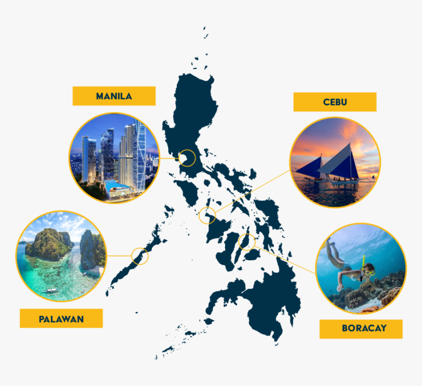 Map - Map Of The Philippines, HD Png Download
