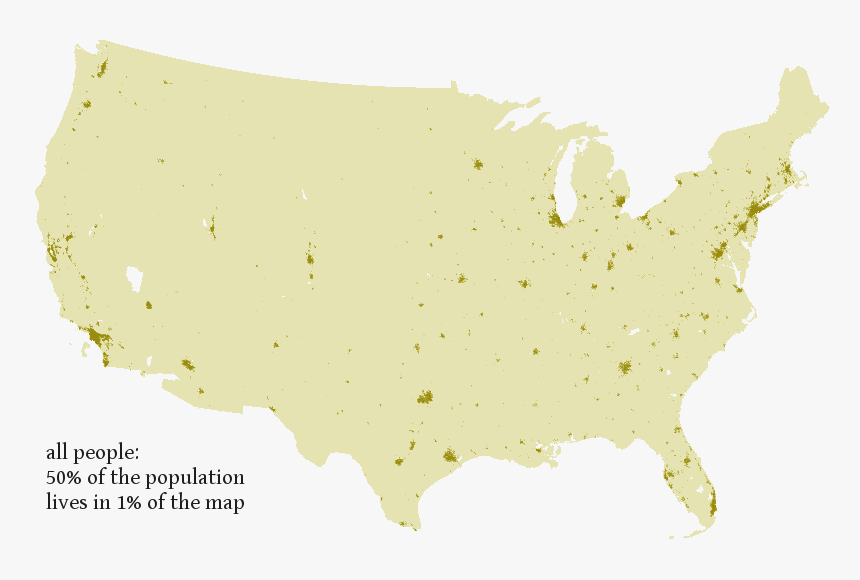 In The Philippines, 10% Of The Population Lives In - Map Of Grasslands In The United States, HD Png Download
