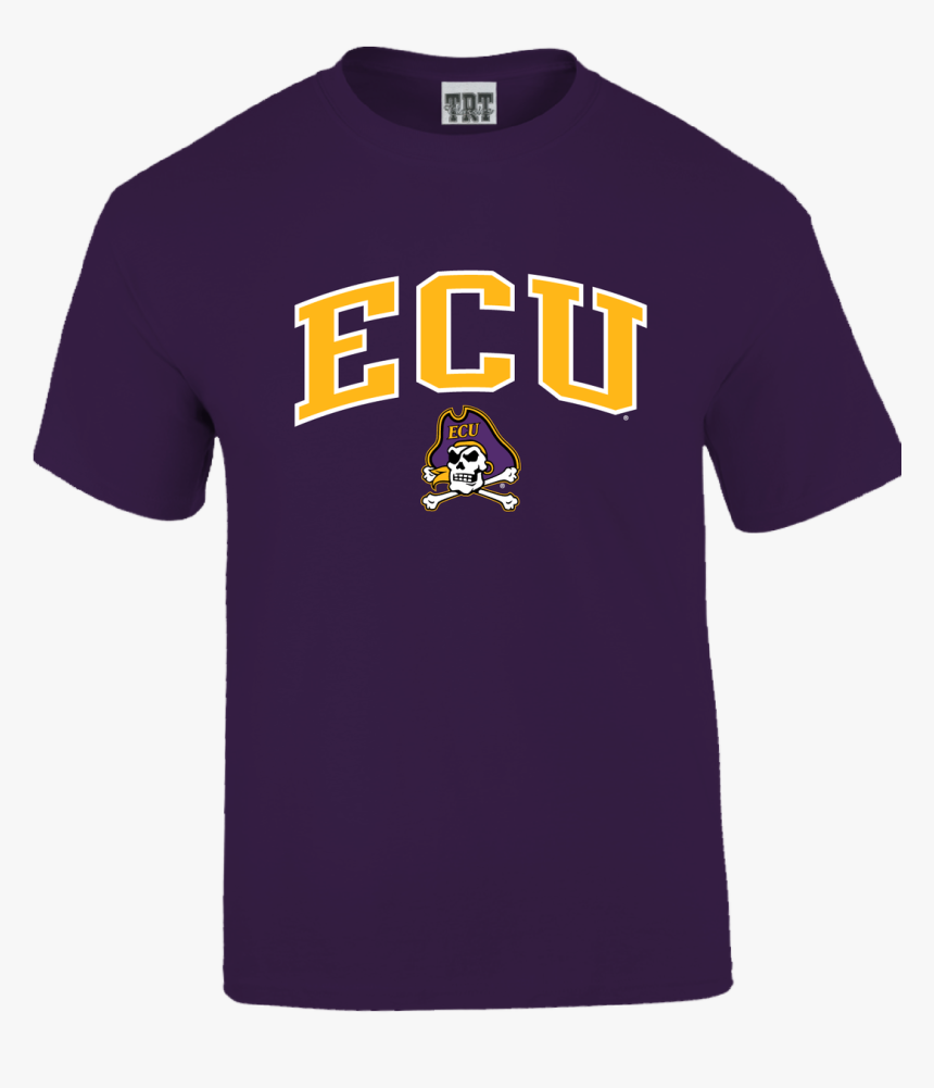 Purple Youth Ecu Jolly Roger Arch Tee - East Carolina Pirates, HD Png Download