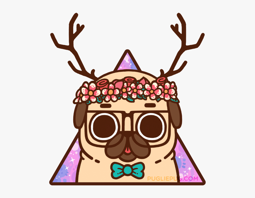 Pug Pugliepug Illuminate Freetoedit - Puglie Pug, HD Png Download