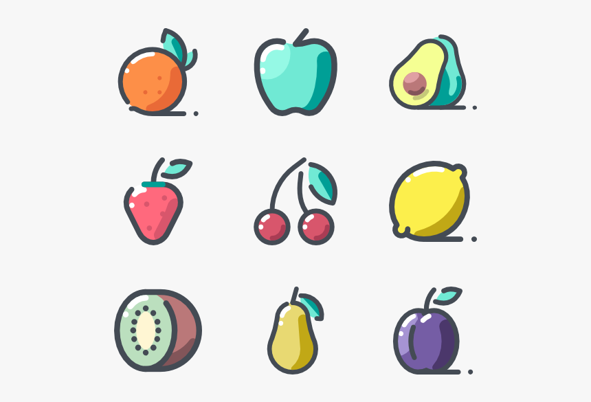 Vector Fruits Minimal, HD Png Download