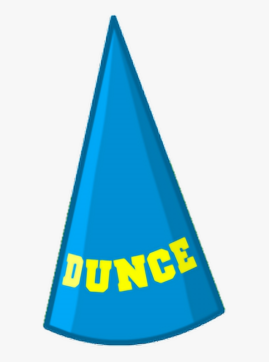 #dunce #hat #duncehat #blue #ftestickers - Triangle, HD Png Download
