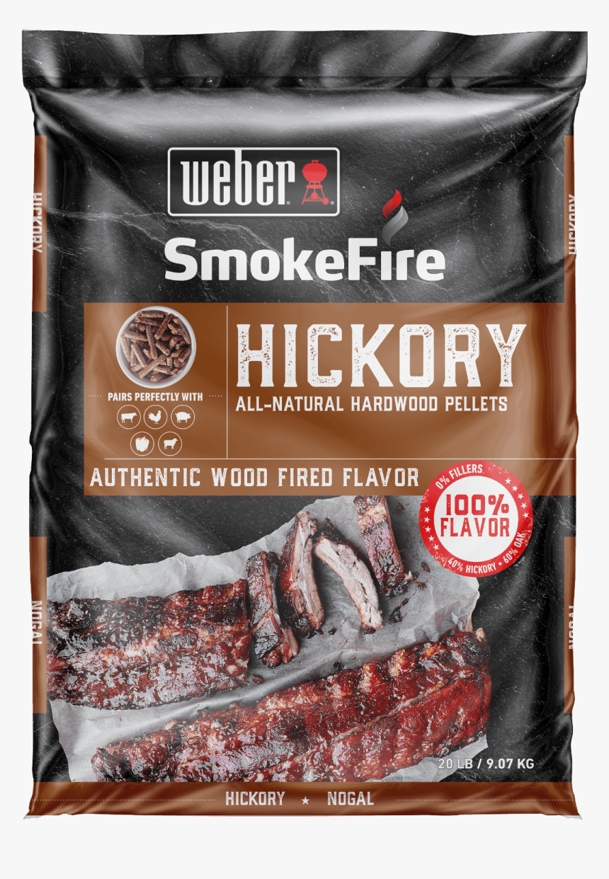 Hickory All-natural Hardwood Pellets View - Weber Smokefire Pellet, HD Png Download