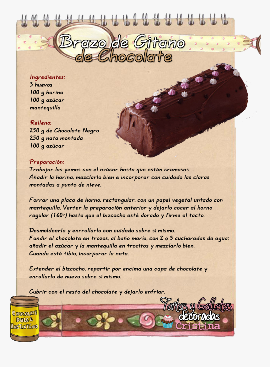 Escrita Recetas De Pastel De Chocolate, HD Png Download