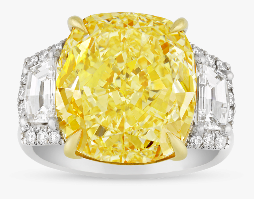 Fancy Yellow Diamond Ring, - Engagement Ring, HD Png Download