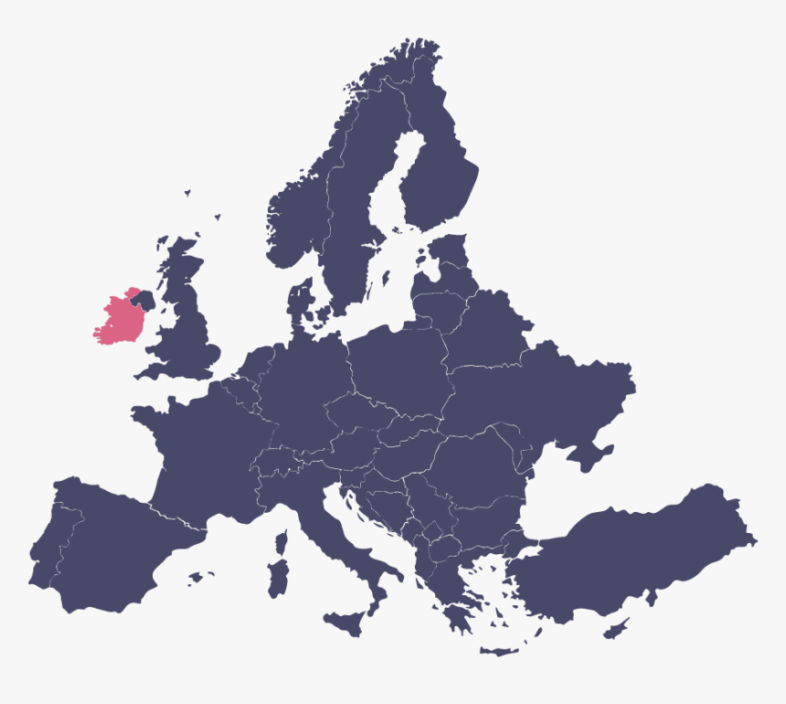 Irlande Carte D Europe, HD Png Download