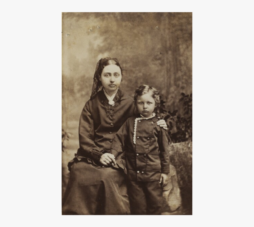 Anthonie Eleonore Christensen Med Sønnen Axel Anthon - Vintage Clothing, HD Png Download