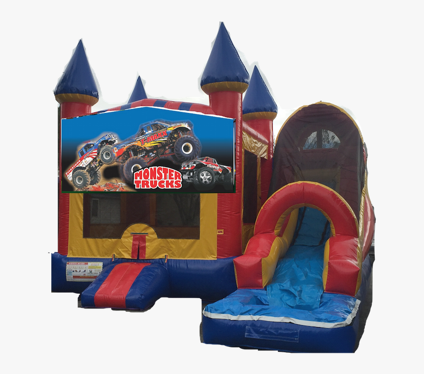 Combo Castle Super Big Front Monster Trucks - Inflatable, HD Png Download