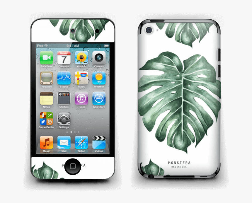 Monstera Pattern Skin Ipod Touch 4th Gen - Ipod Touch 4th Generation, HD Png Download