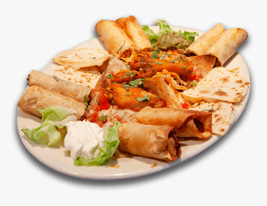 Happy Hour Azul Sampler With Cheese Quesadilla Nacho - Wrap Roti, HD Png Download