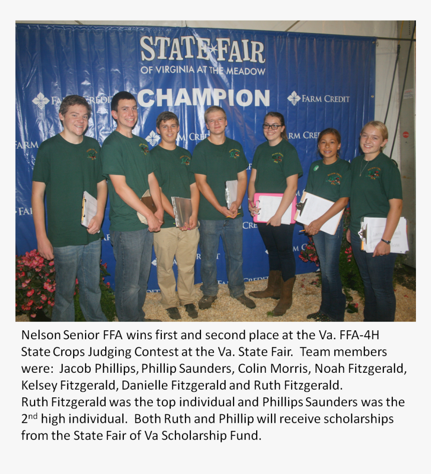 The Nelson Senior Ffa Crops Judging Teams Did An Awesome - Social Group, HD Png Download