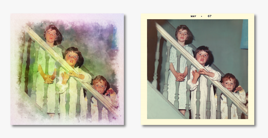 Here S Another Of My Siblings And I - Painting, HD Png Download