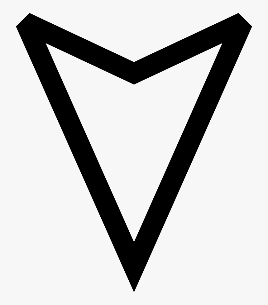 White Down Arrow Png, Transparent Png