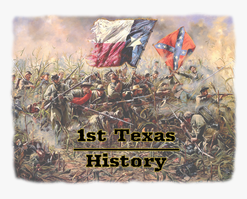 1st Texas Infantry - Civil War Between America, HD Png Download