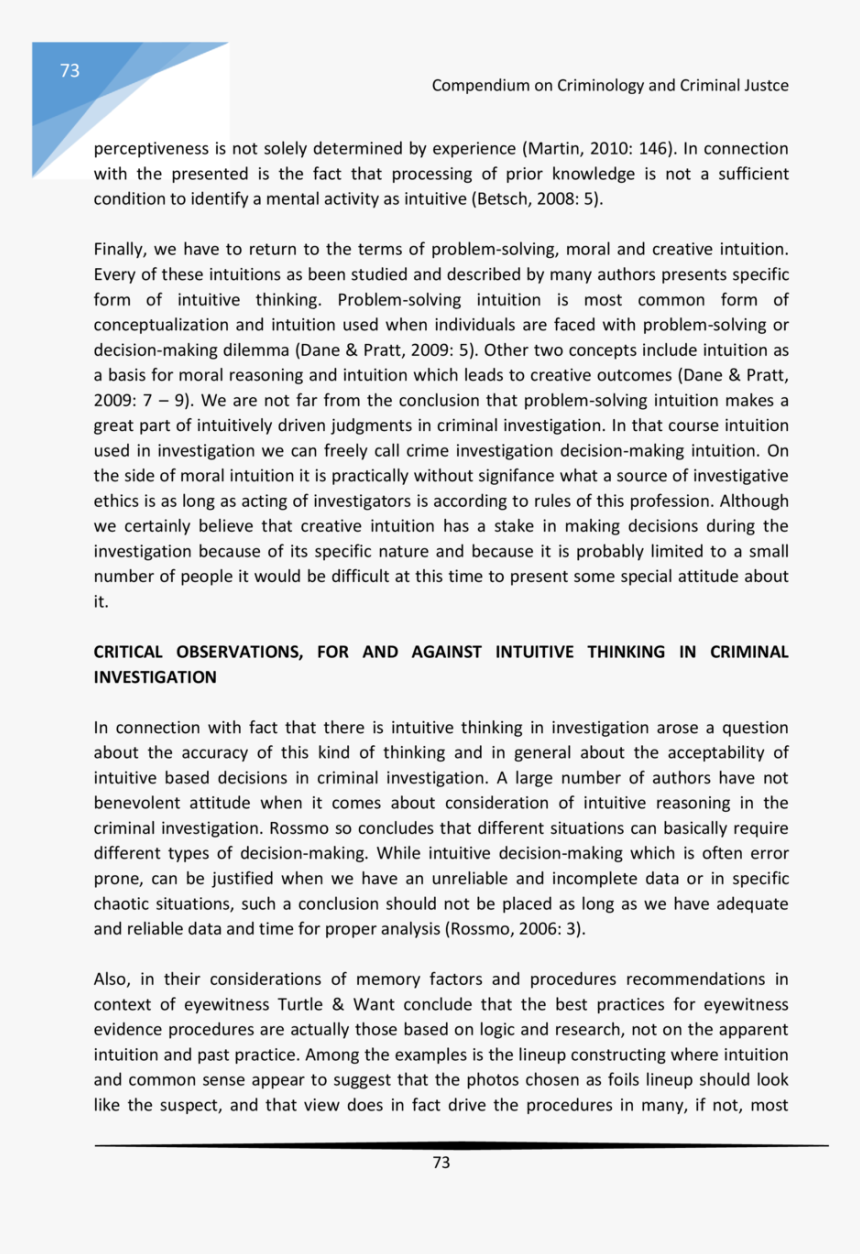 73 Compendium On Criminology And Criminal Justce Perceptiveness - Criminology, HD Png Download