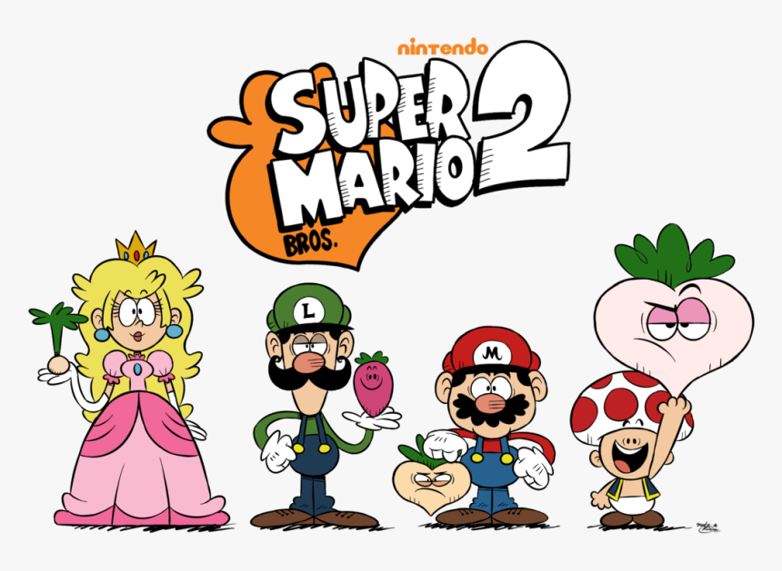 Mi Super Mario Bros - Super Mario Bros 2 Art, HD Png Download