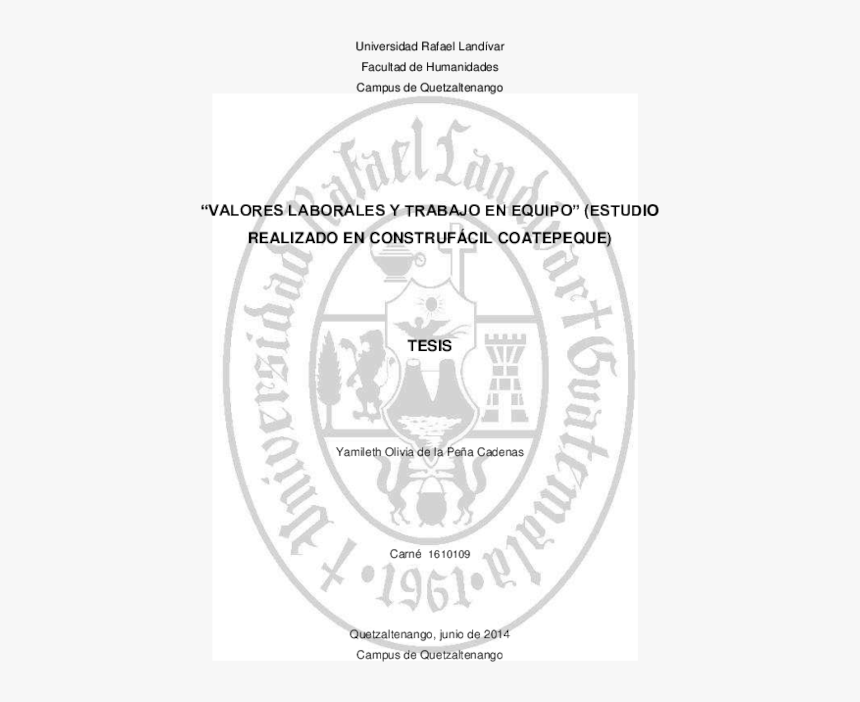 Rafael Landívar University, HD Png Download