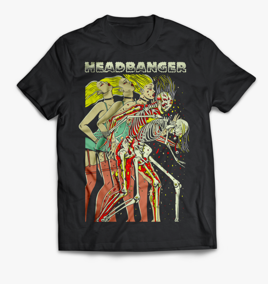 Headbanger Whiplash Graphic Shirt - Active Shirt, HD Png Download
