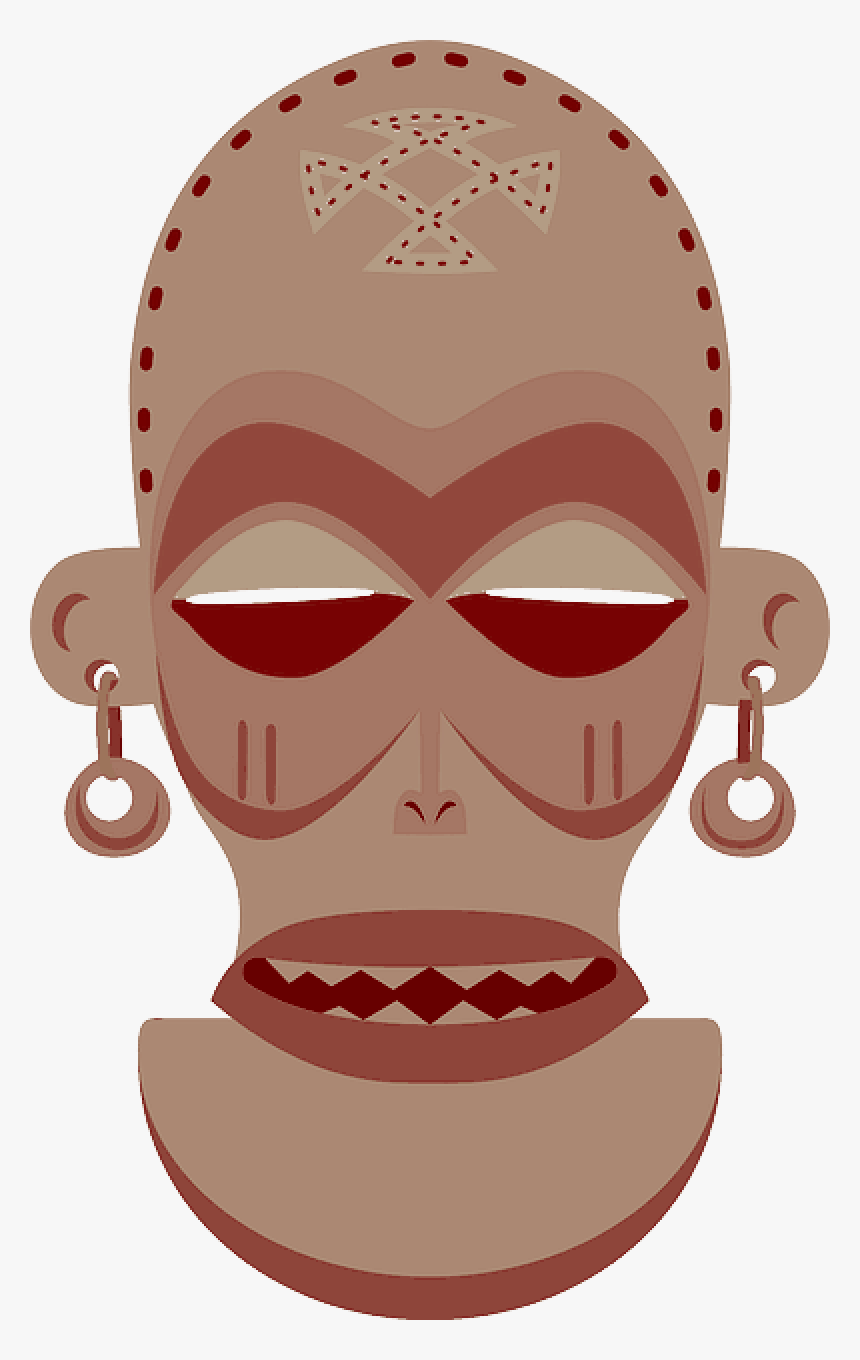 Mask, Africa, Zaire, Paganism, Religion, Ritual - African People Png Art, Transparent Png