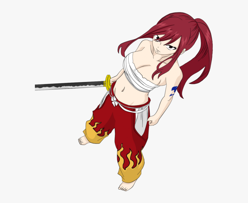 No Caption Provided - Fairy Tail Samurai Erza, HD Png Download