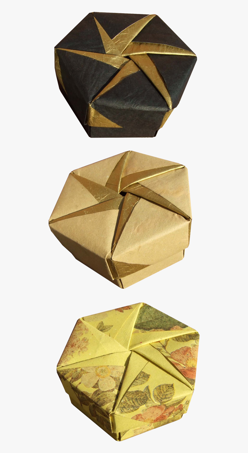 Hexagonal Origami Box Instructions, HD Png Download
