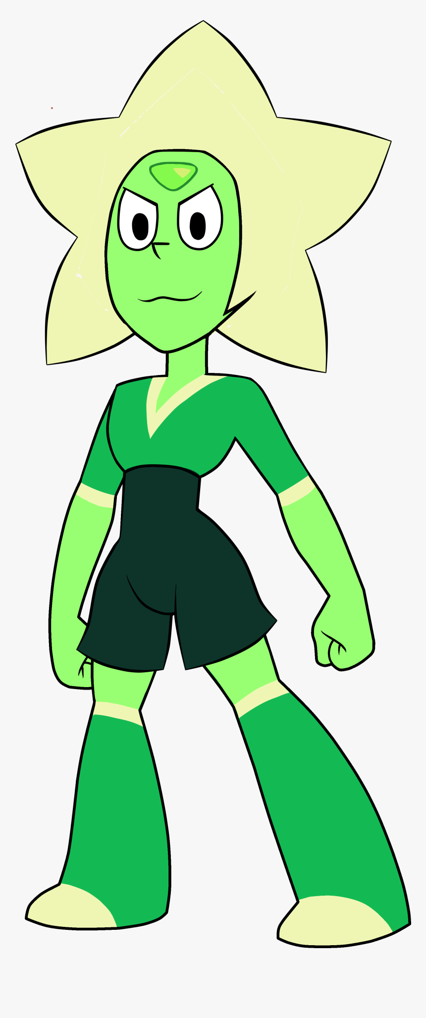 Crystal Clipart Green Crystal - Dessin Steven Universe Peridot, HD Png Download