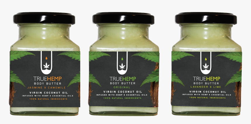 Image Of Organic Coconut & Hemp Body Butters - Glass Bottle, HD Png Download