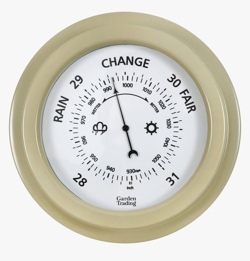 Brass Barometer Png Download Image - Garden Trading Barometer, Transparent Png