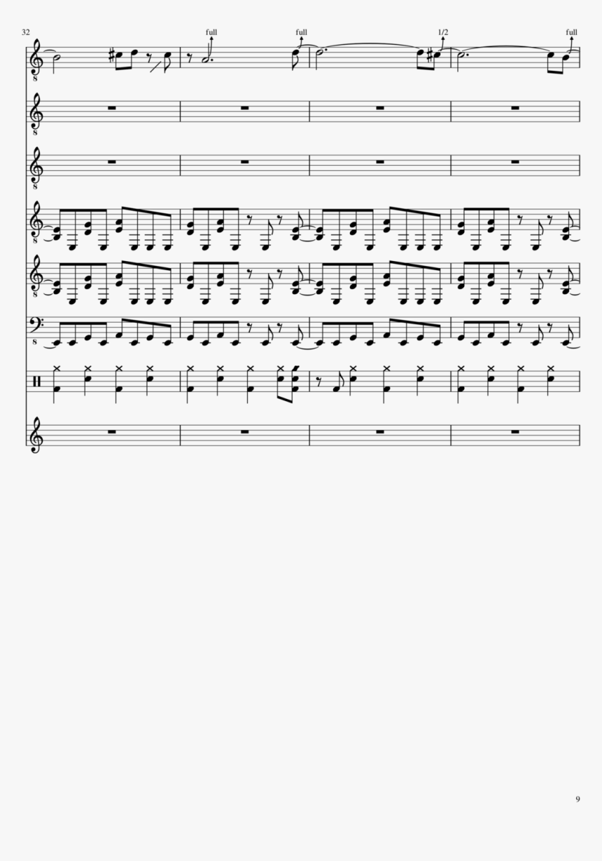 Gray No Theme Slide, Image - Sheet Music, HD Png Download