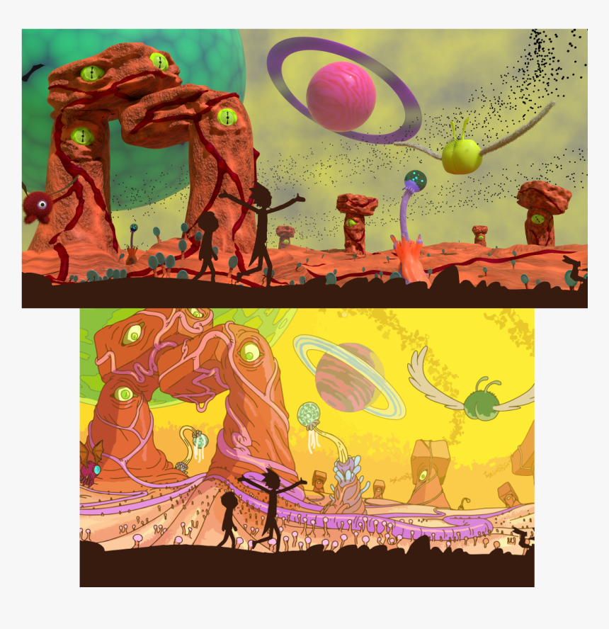 Comparison - Rick And Morty First Episode Planet, HD Png Download