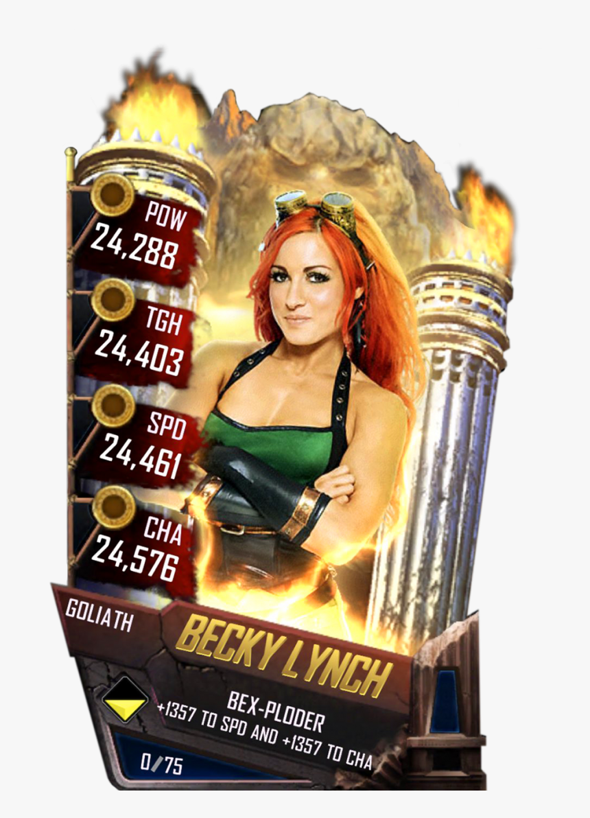 Beckylynch S4 20 Goliath - Wwe Supercard Goliath Card, HD Png Download