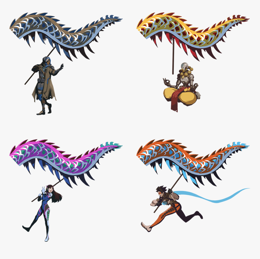 Overwatch Dragon Dance Sprays, HD Png Download