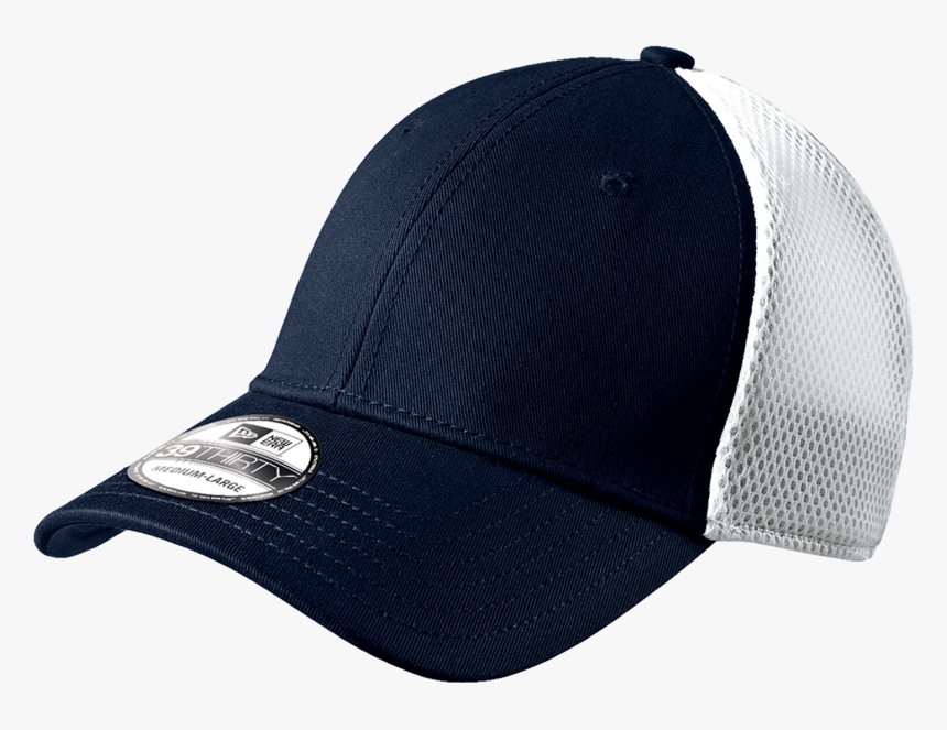 New Era 3930 Mesh Back Cap Navy White, HD Png Download