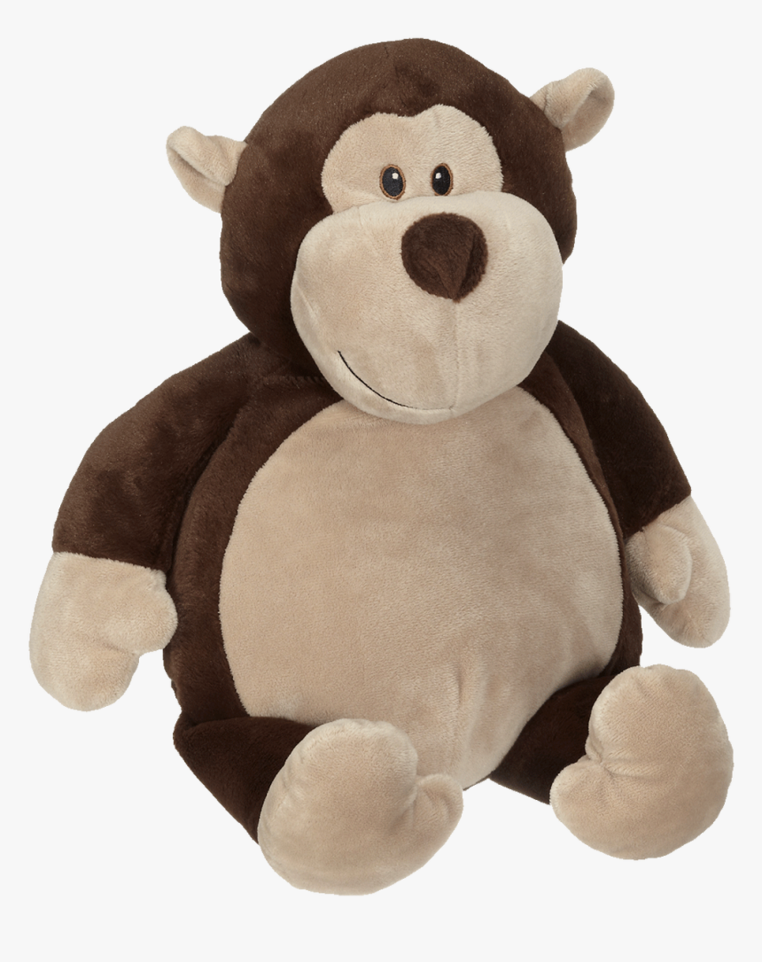 Monty Monkey Buddy Personalized Embroidered 16″ Stuffed - Sticken Von Stofftiere Ch, HD Png Download
