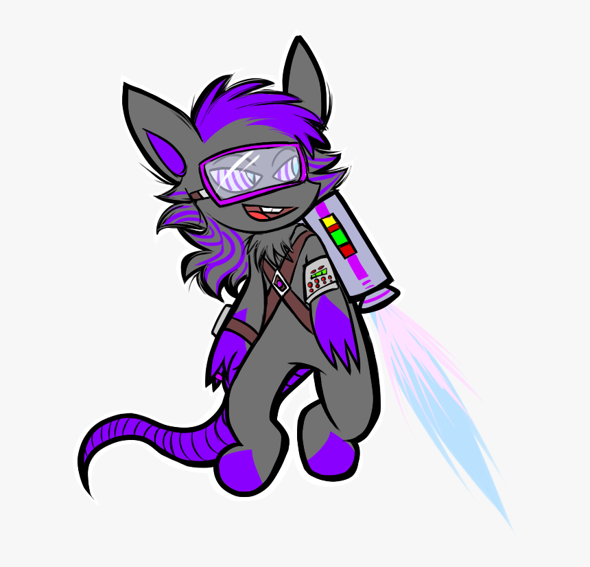 Purple Jet Pack - Cartoon, HD Png Download