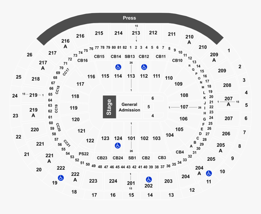 Wells Fargo Seating Chart Dan And Shay, HD Png Download