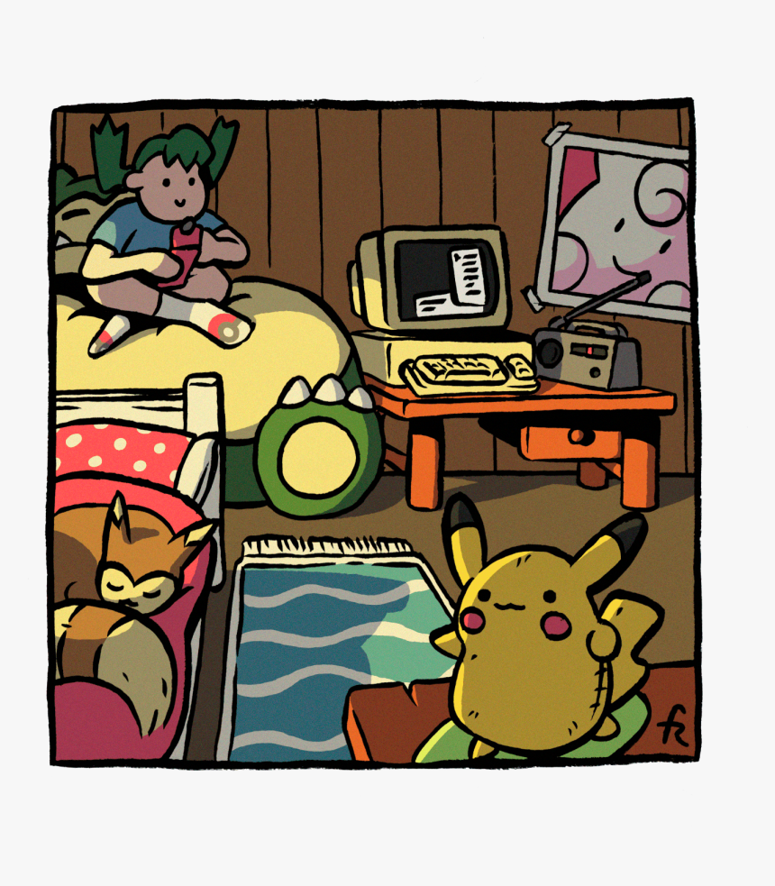 Your Room In Pokemon Gold And Silver - Cartoon, HD Png Download