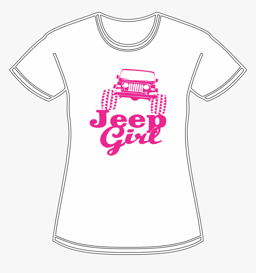 Great Jeep Girl Shirt Printed On 100% Cotton Ladies - Jeep Girl Sticker, HD Png Download