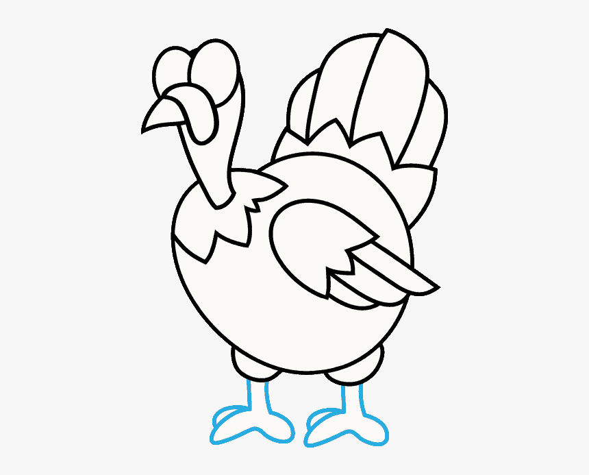How To Draw Turkey - Cool Turkey Drawings, HD Png Download