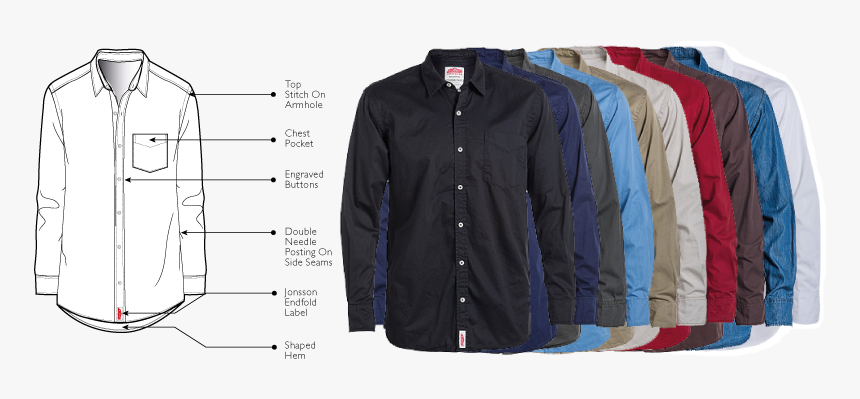 One Pocket Long Sleeve Shirt - Cardigan, HD Png Download