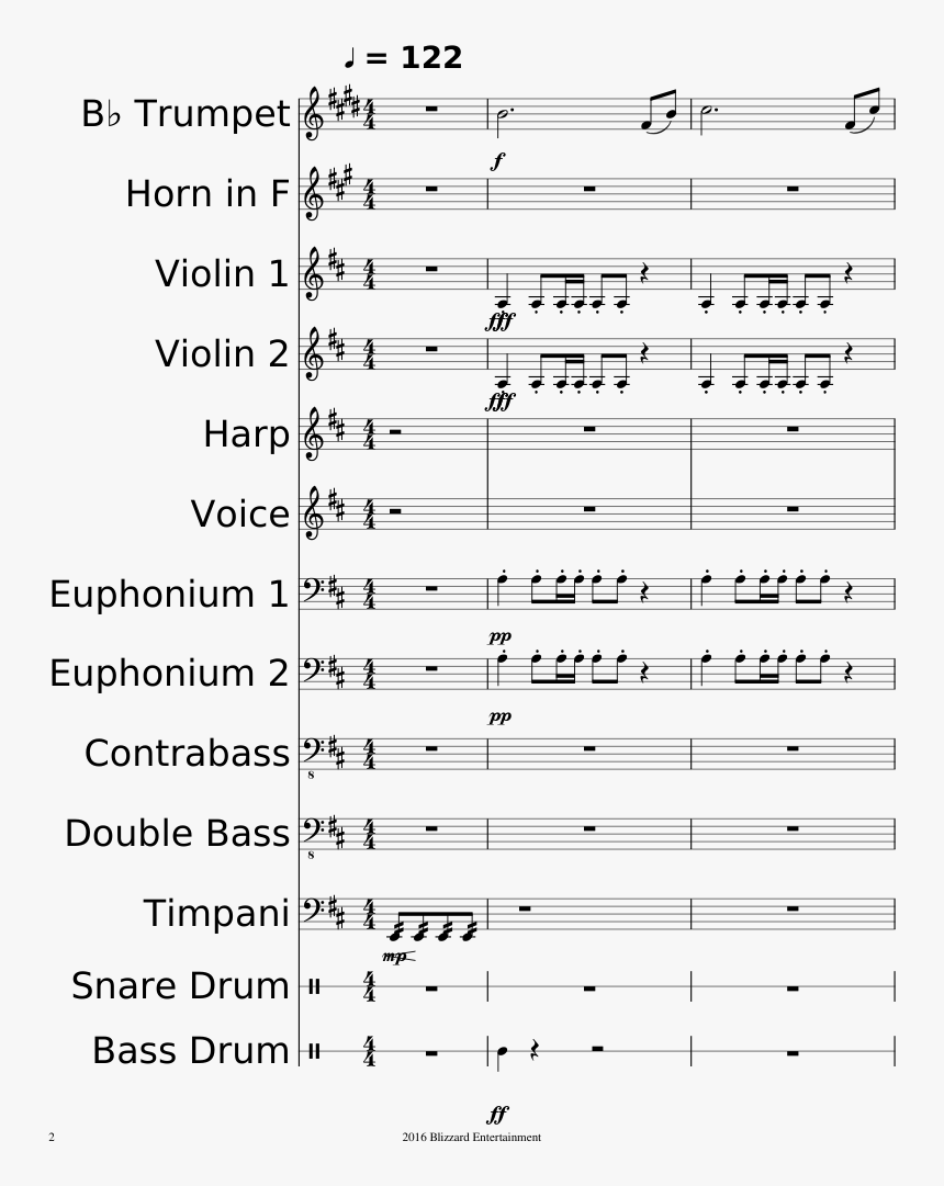 Overwatch Main Theme Sheet Music Composed By Composed - Sheet Music, HD Png Download
