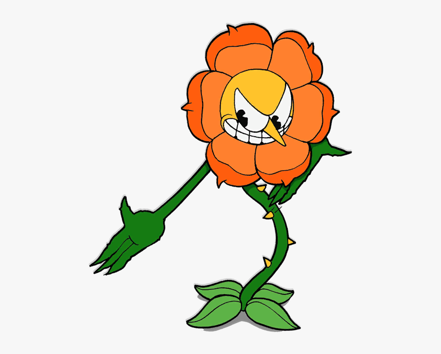Cagney Carnation Cuphead Wiki Fandom Powered By - Cagney Carnation, HD Png Download